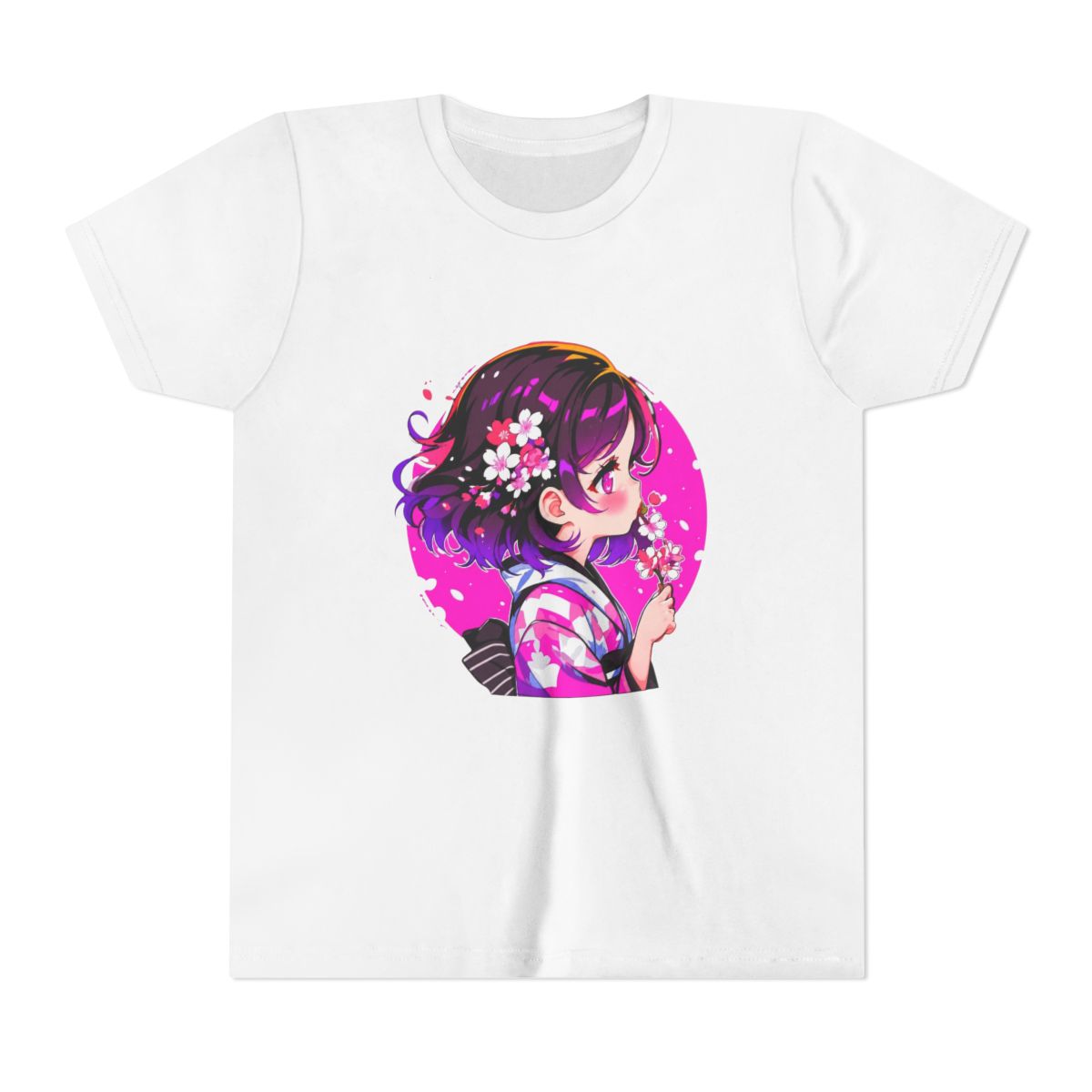 Kato Megumi Fan Art with Cherry Kids T Shirt | Junichi Kato