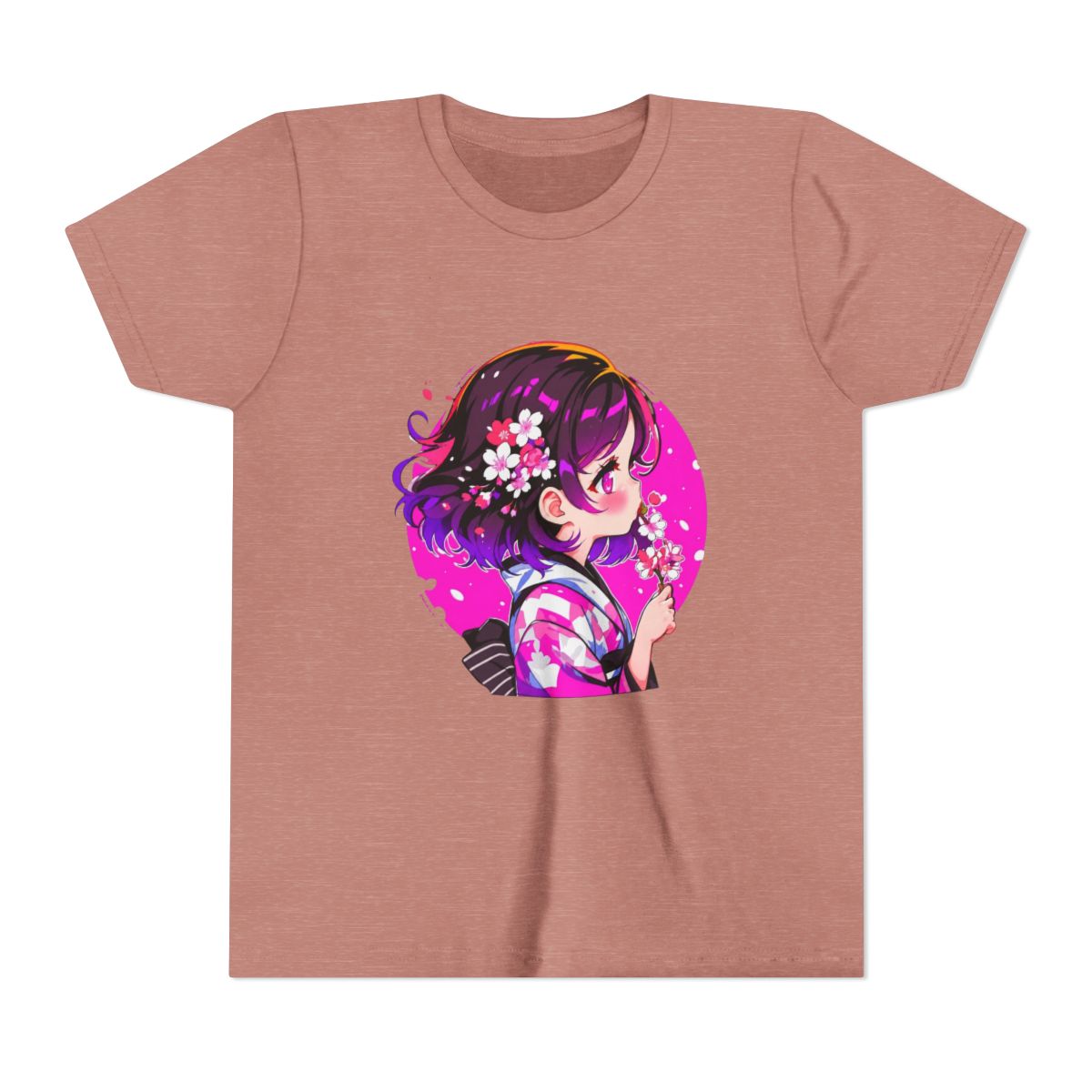 Kato Megumi Fan Art with Cherry Kids T Shirt | Junichi Kato - alternate angle 2, merchandise